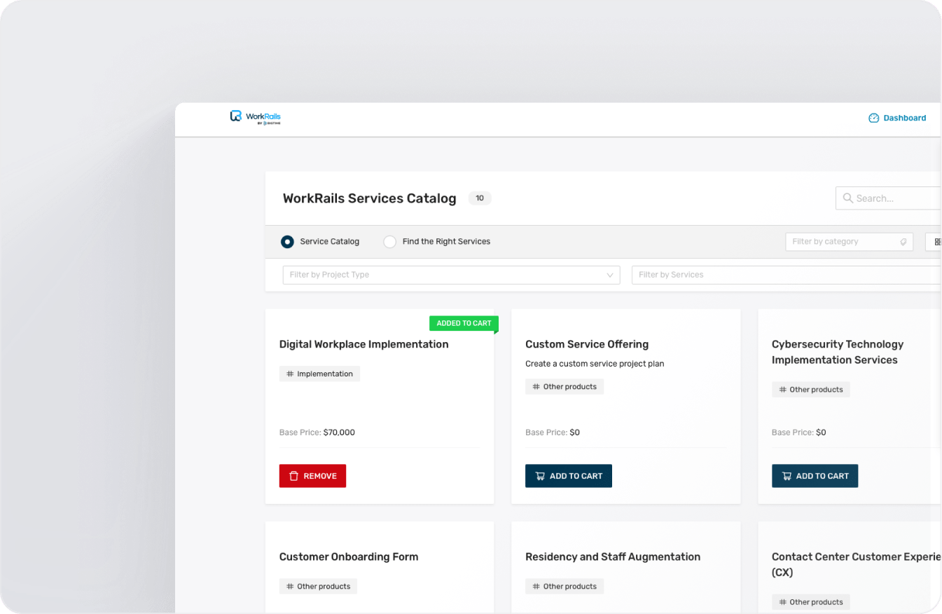 Cpq Services Catalog