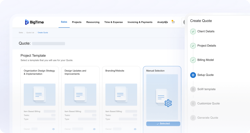 Templates Screen