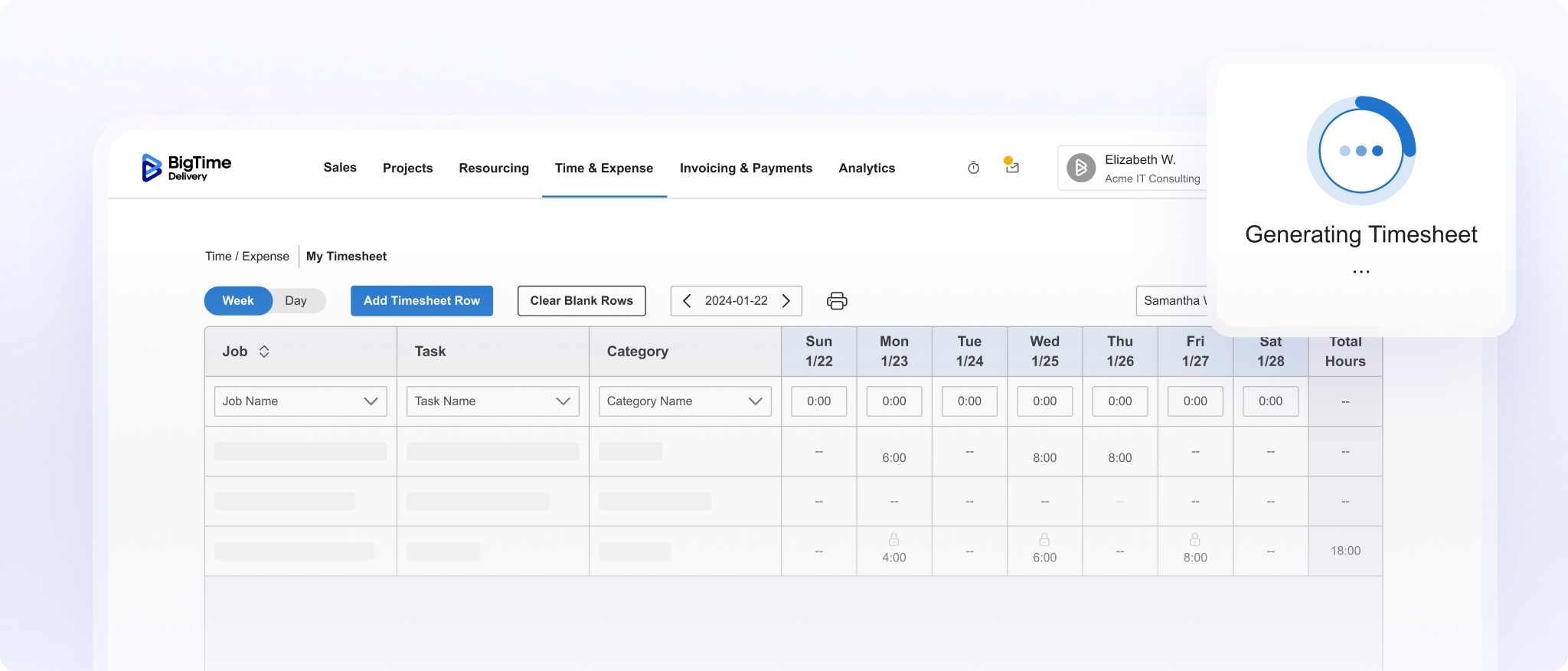 Timesheets